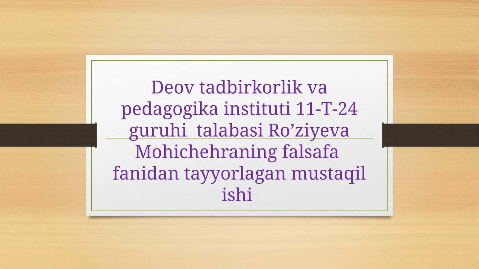 Falsafaning inson hayotidagi o‘rni va ahamiyati