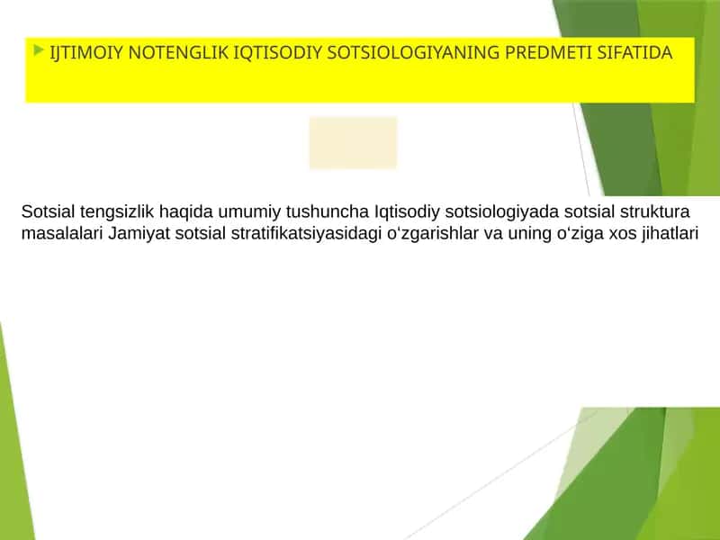 IJTIMOIY NOTENGLIK IQTISODIY SOTSIOLOGIYA