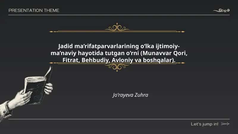 Munavvar Qori va jadid ta'limotni rivojlantirishdagi roli