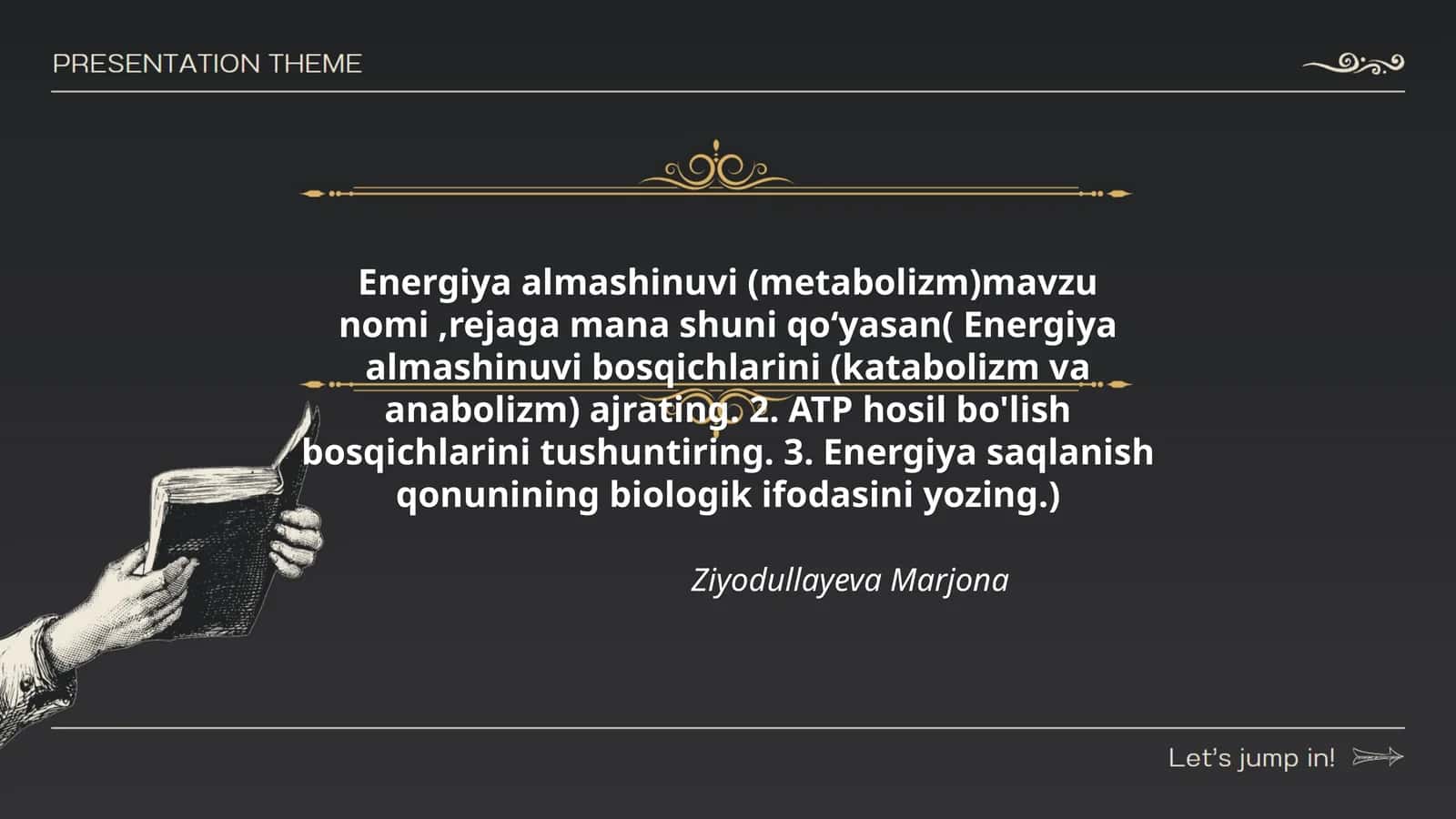 Energiya almashinuvi (metabolizm)