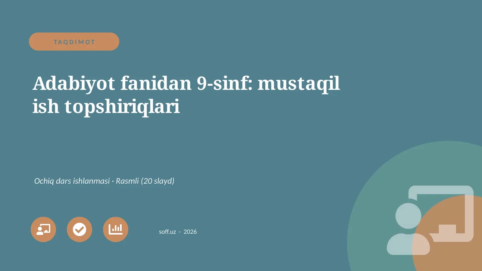 Adabiyot fanidan 9-sinf: mustaqil ish topshiriqlari
