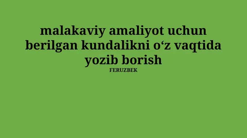 Kundalik Jurnal Yurituvning Ahamiyati
