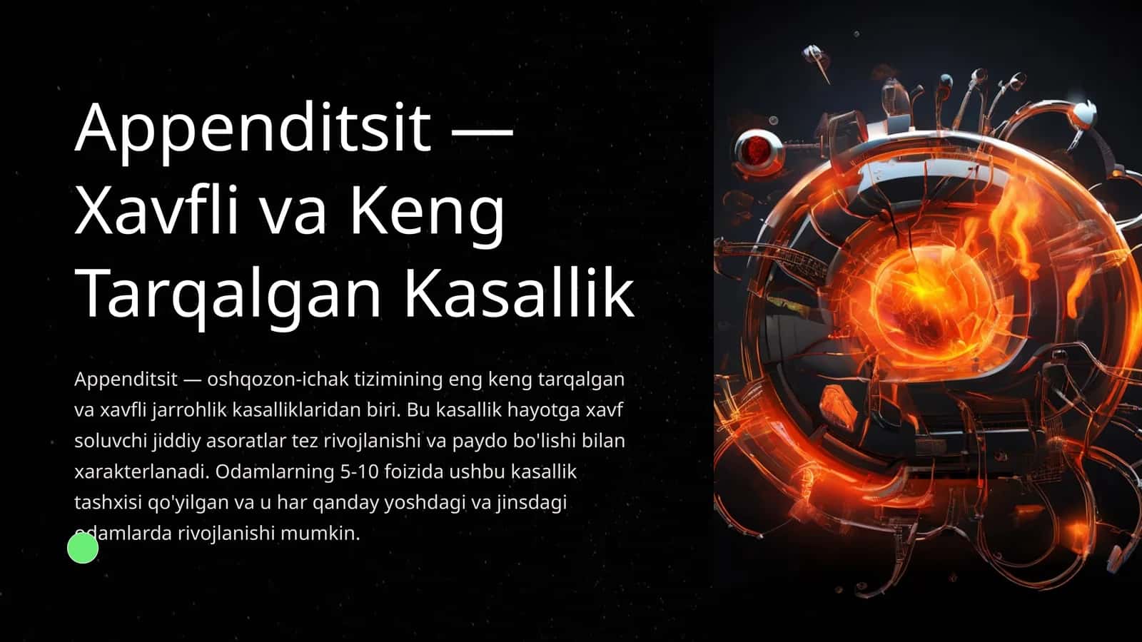 Appenditsit — Xavfli va Keng Tarqalgan Kasallik