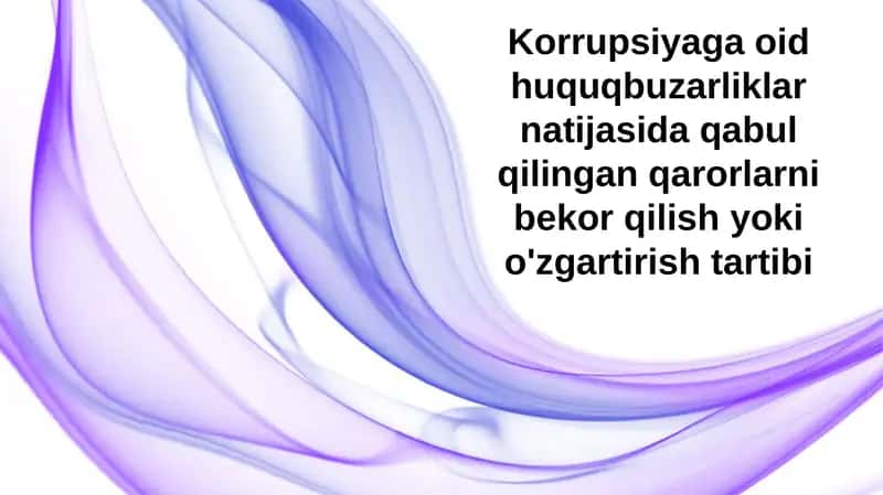 O'zbekistondagi korruptsiya amaliyotlari