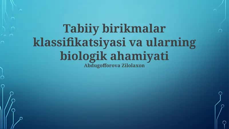 Gormonlar va ularning biologik ahamiyati