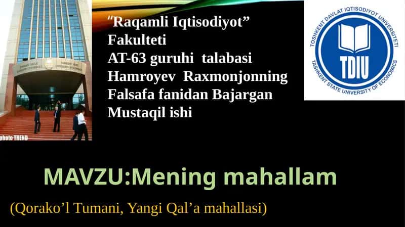 Mening mahallam