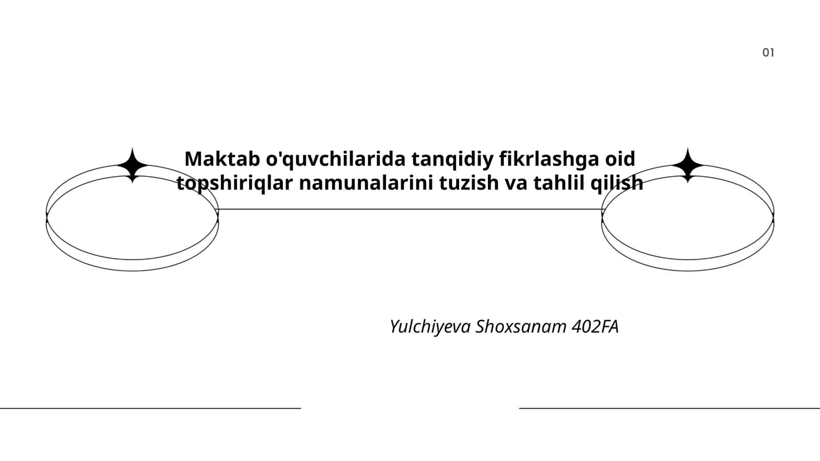 Tanqidiy Fikrlash va Tahlil