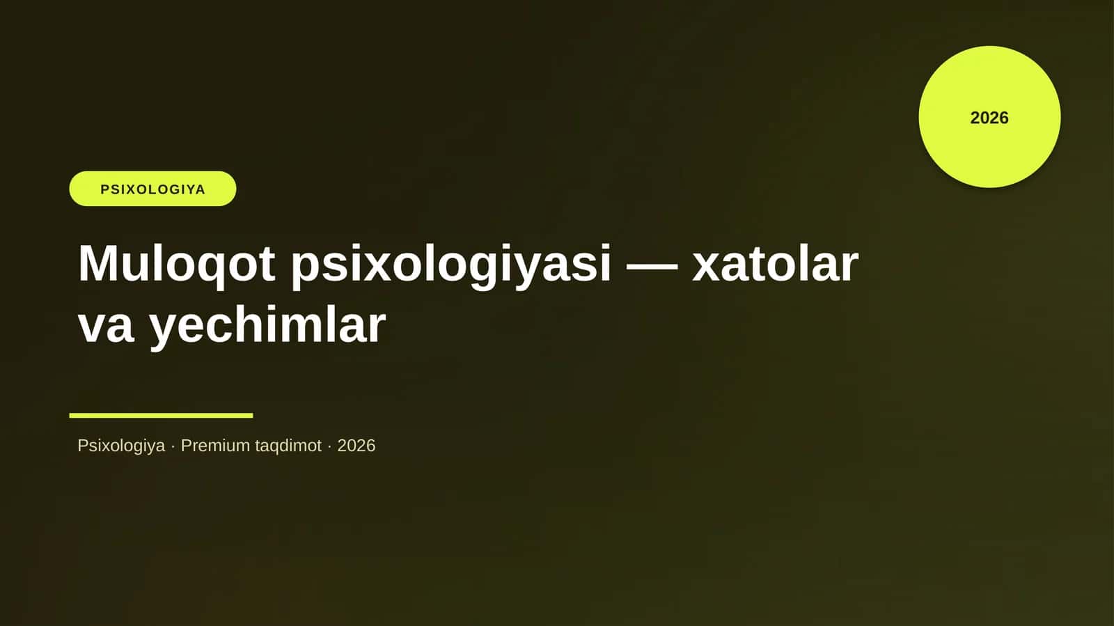 Muloqot psixologiyasi — xatolar va yechimlar