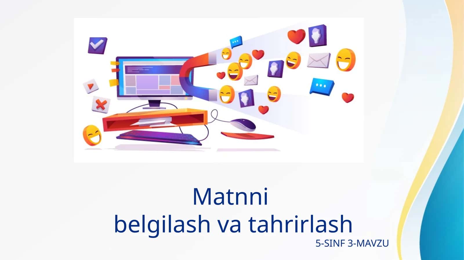 WORD DA MATNNI TAHRIRLASH