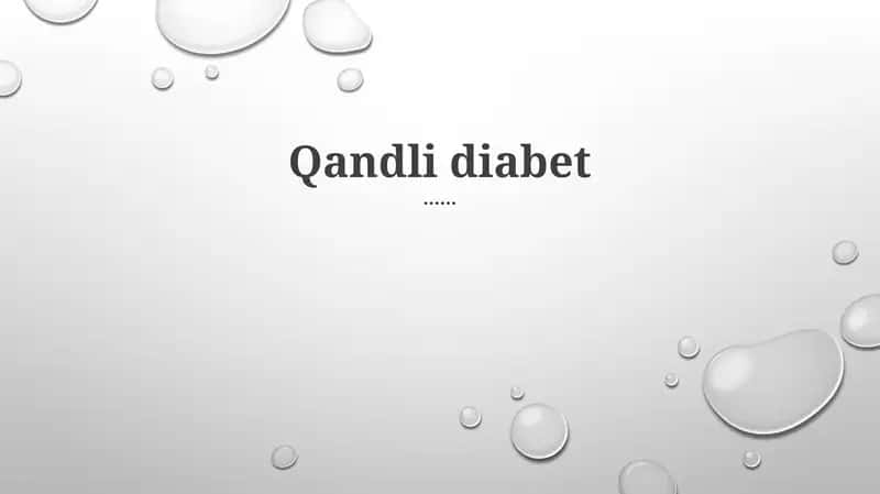 Qandli diabet