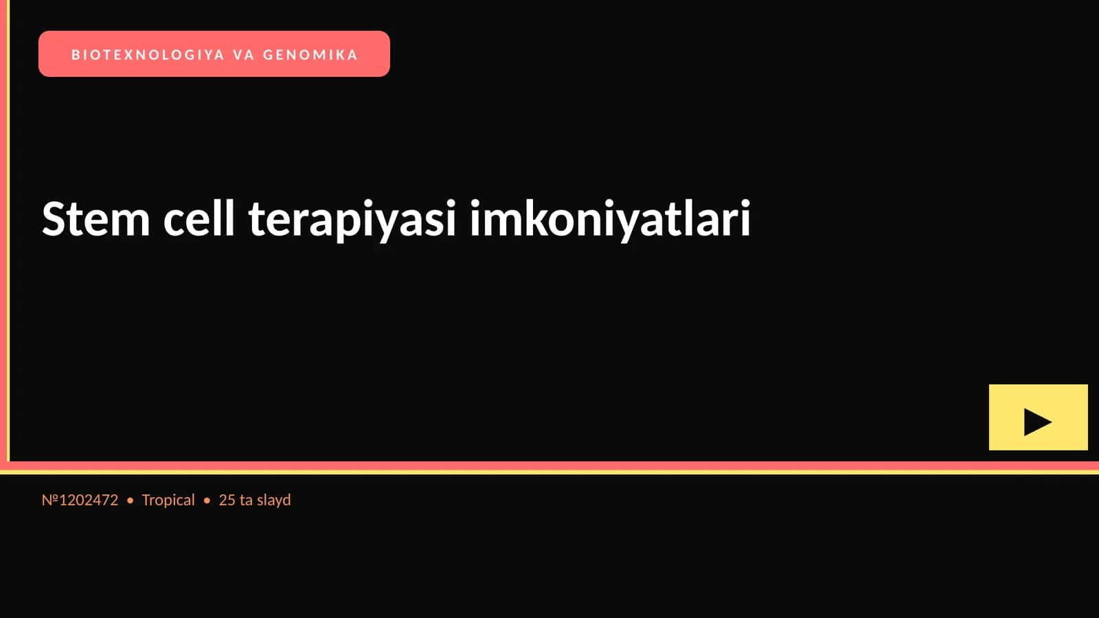 BIOTEXNOLOGIYA VA GENOMIKA