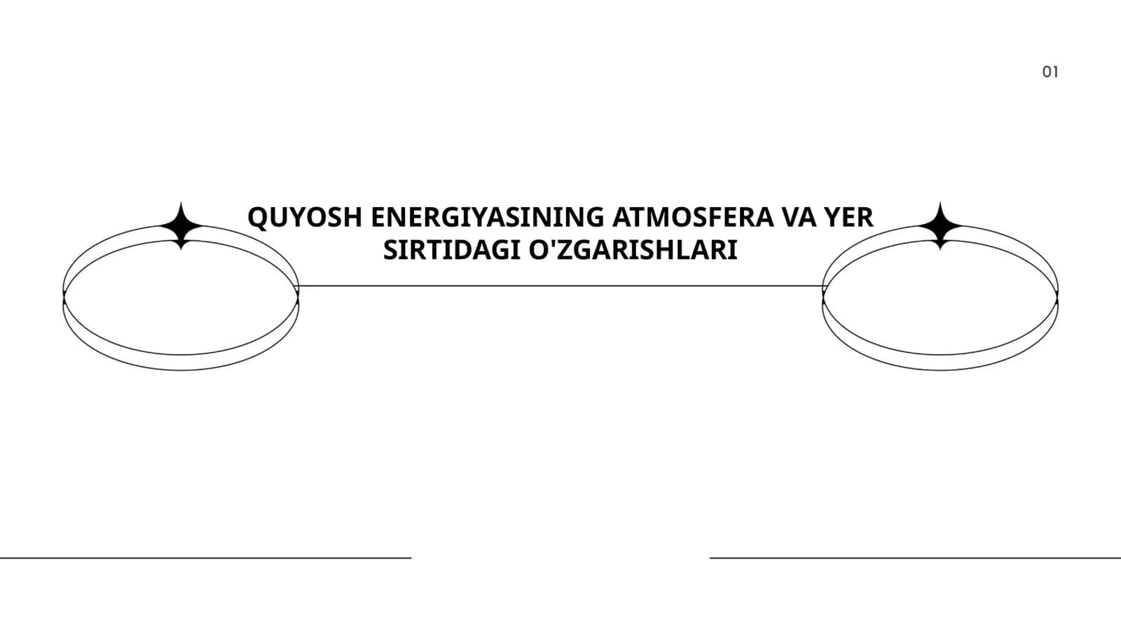 QUYOSH ENERGIYASINING ATMOSFERA VA YER SIRTIDAGI O'ZGARISHLARI