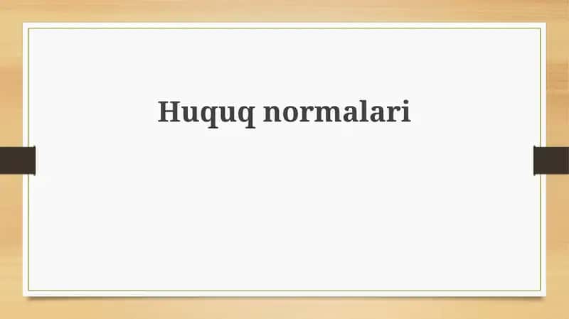 Huquqnormalari