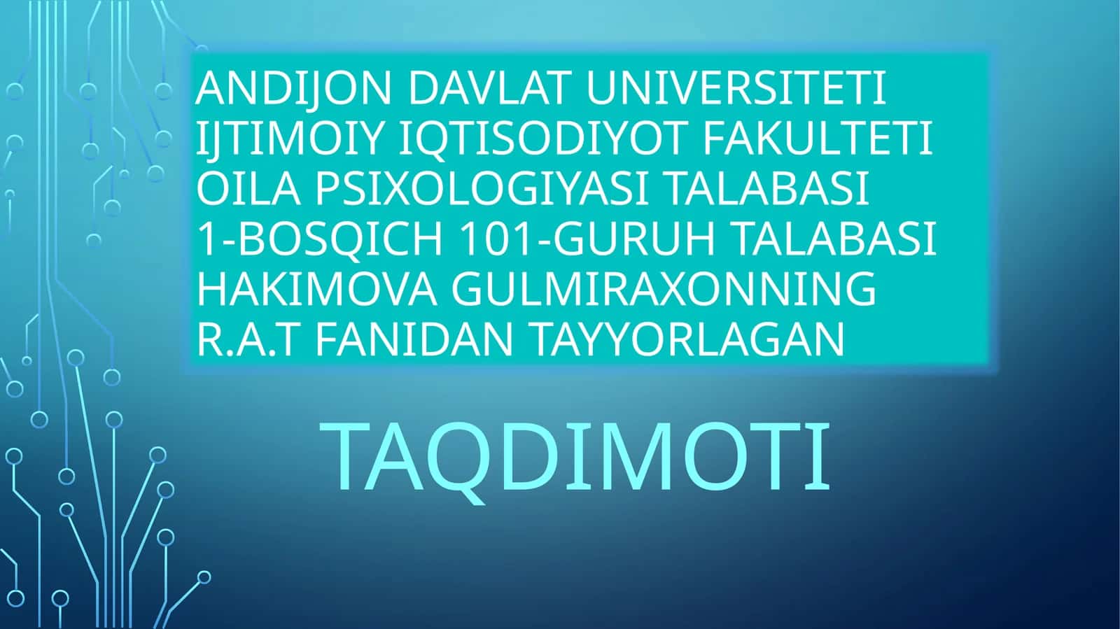 Zamonaviy kampuyuter texnik ta’minoti