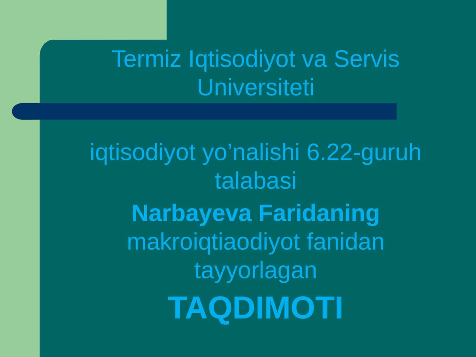 O’zbekistonda byudjet-soliq siyosati
