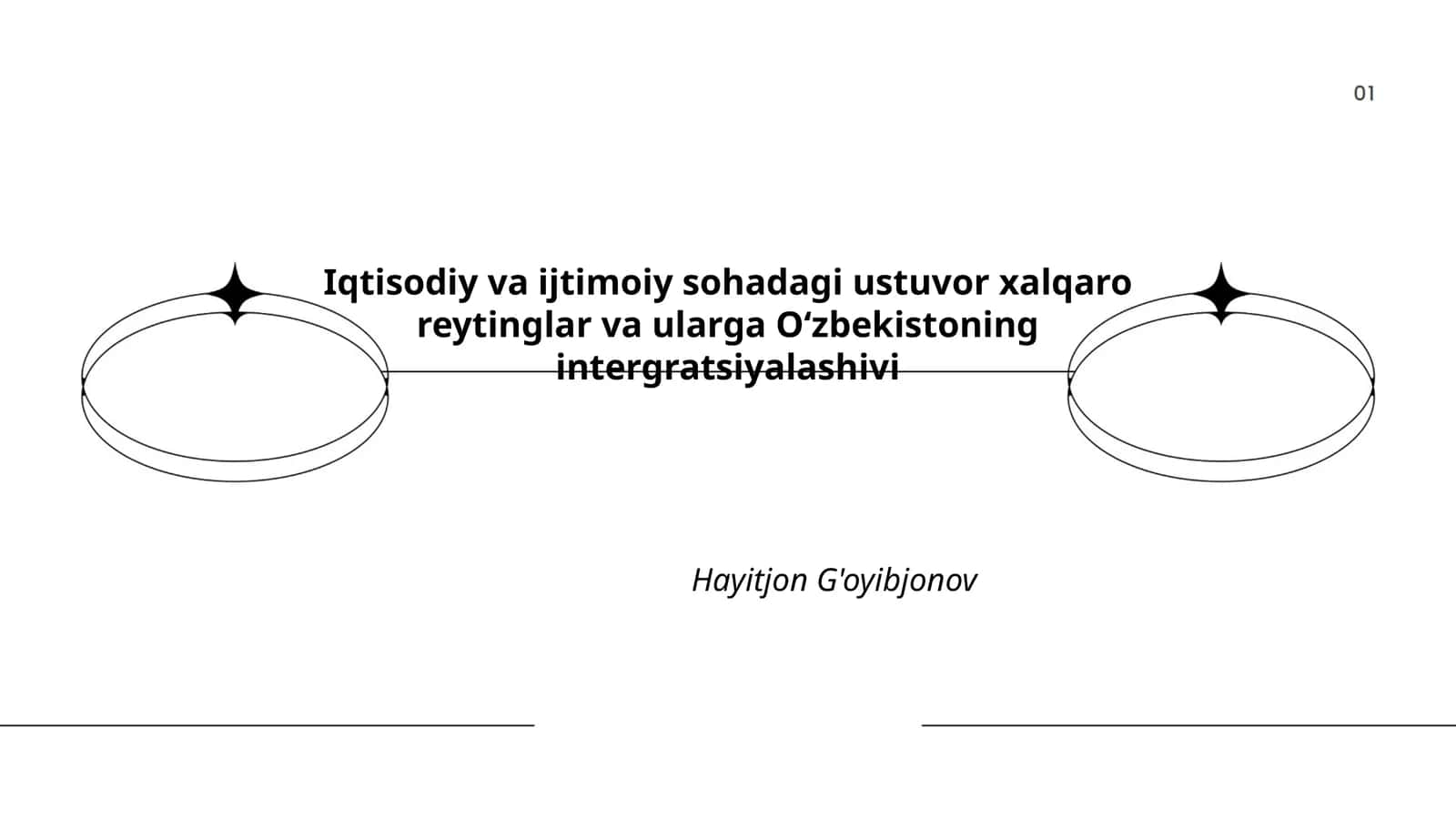Iqtisodiy va ijtimoiy sohadagi ustuvor xalqaro reytinglar va ularga Oʻzbekistoning intergratsiyalashivi
