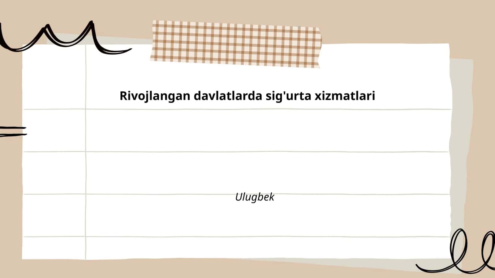 Sug'urta bozorining rivojlanishi