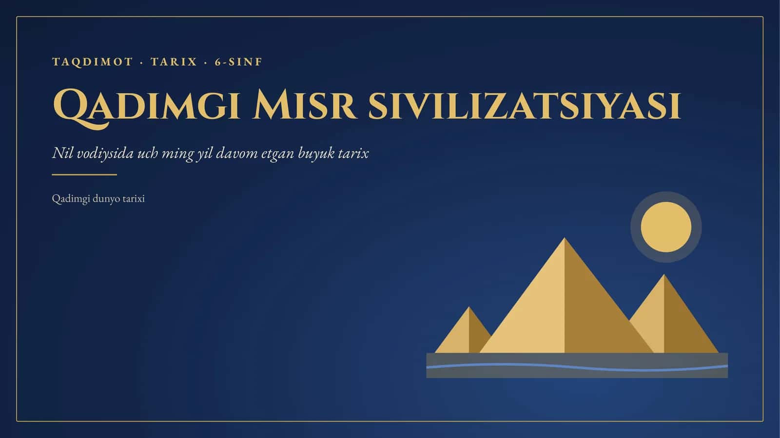Qadimgi Misr sivilizatsiyasi