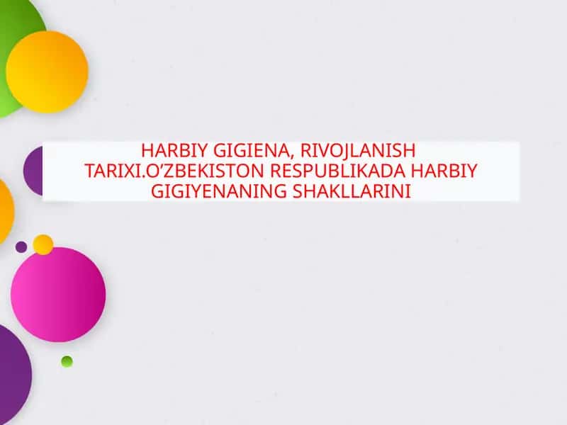 Harbiy gigiena