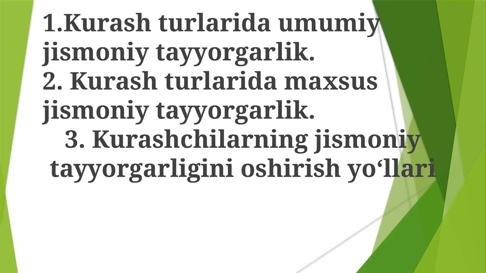 Kurashda Maxsus Jismoniy Tayyorgarlik