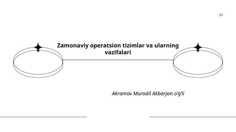 Zamonaviy operatsion tizimlar va ularning vazifalari