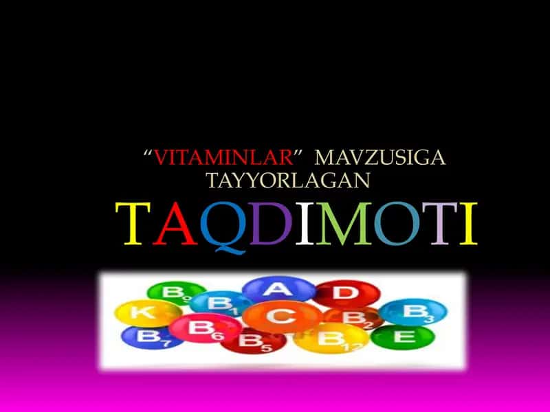 VITAMINLAR