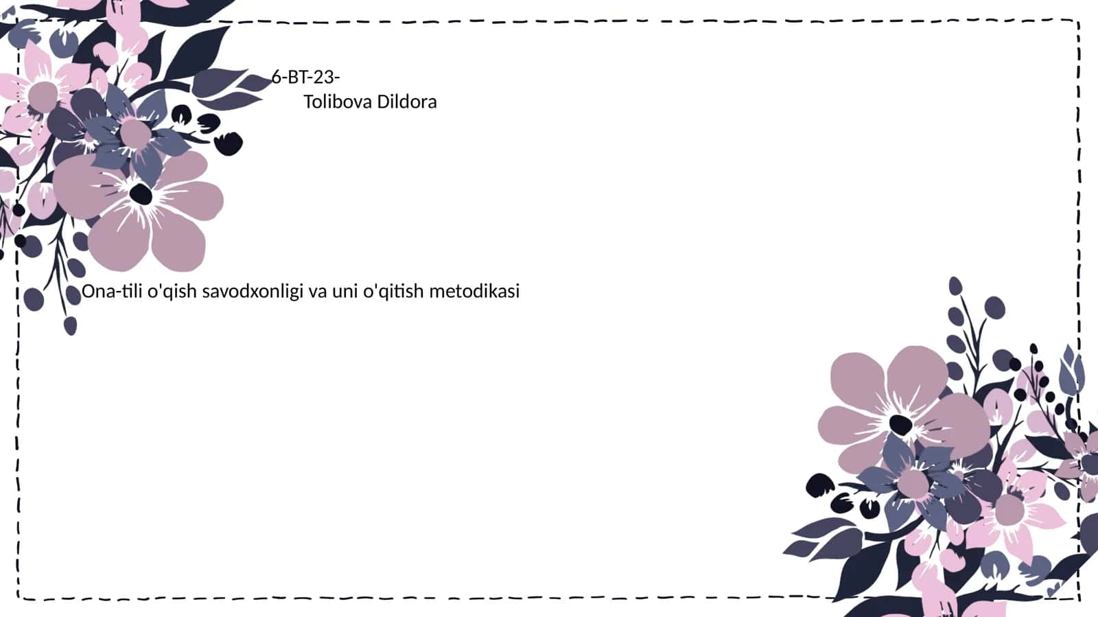 Ona-tili o'qish savodxonligi va uni o'qitish metodikasi