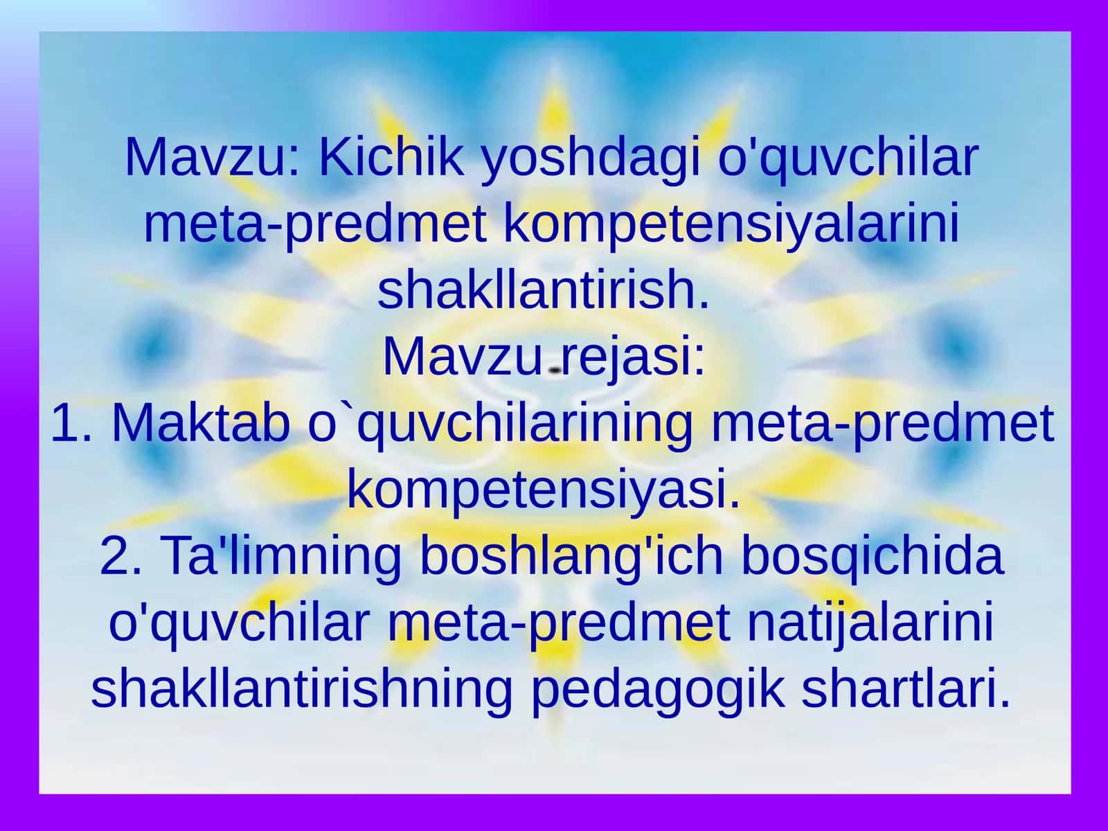 Meta-predmetli kompetensiya