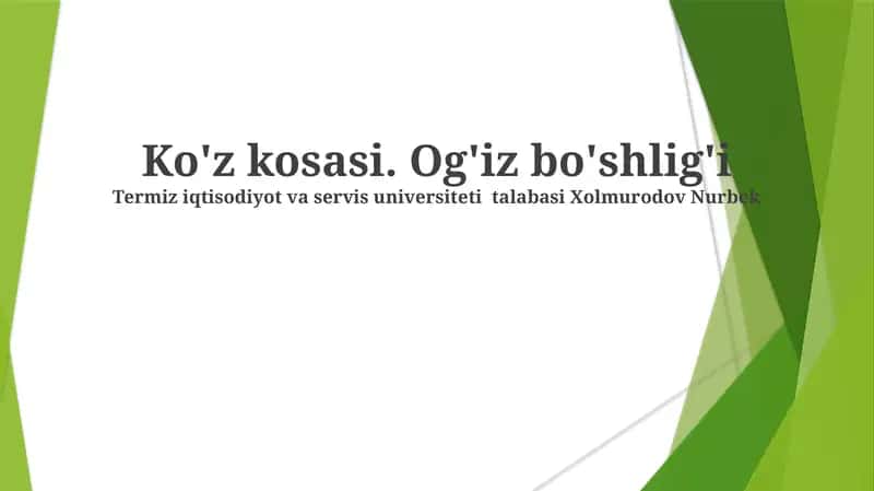 Ko'z uyasi anatomiyasi