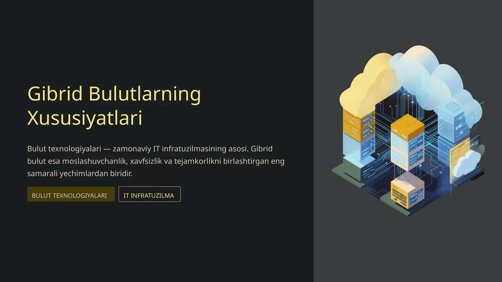Gibrid Bulutlarning Xususiyatlari
