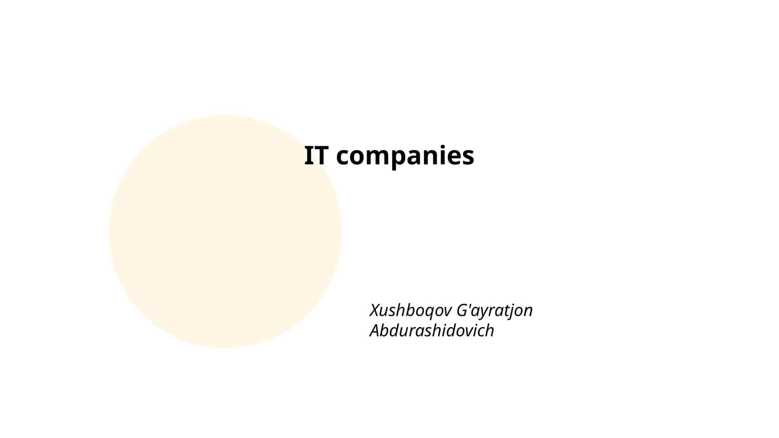 IT companies