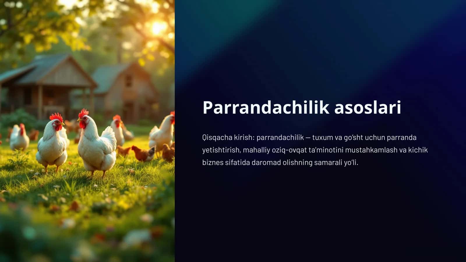 Parrandachilik asoslari