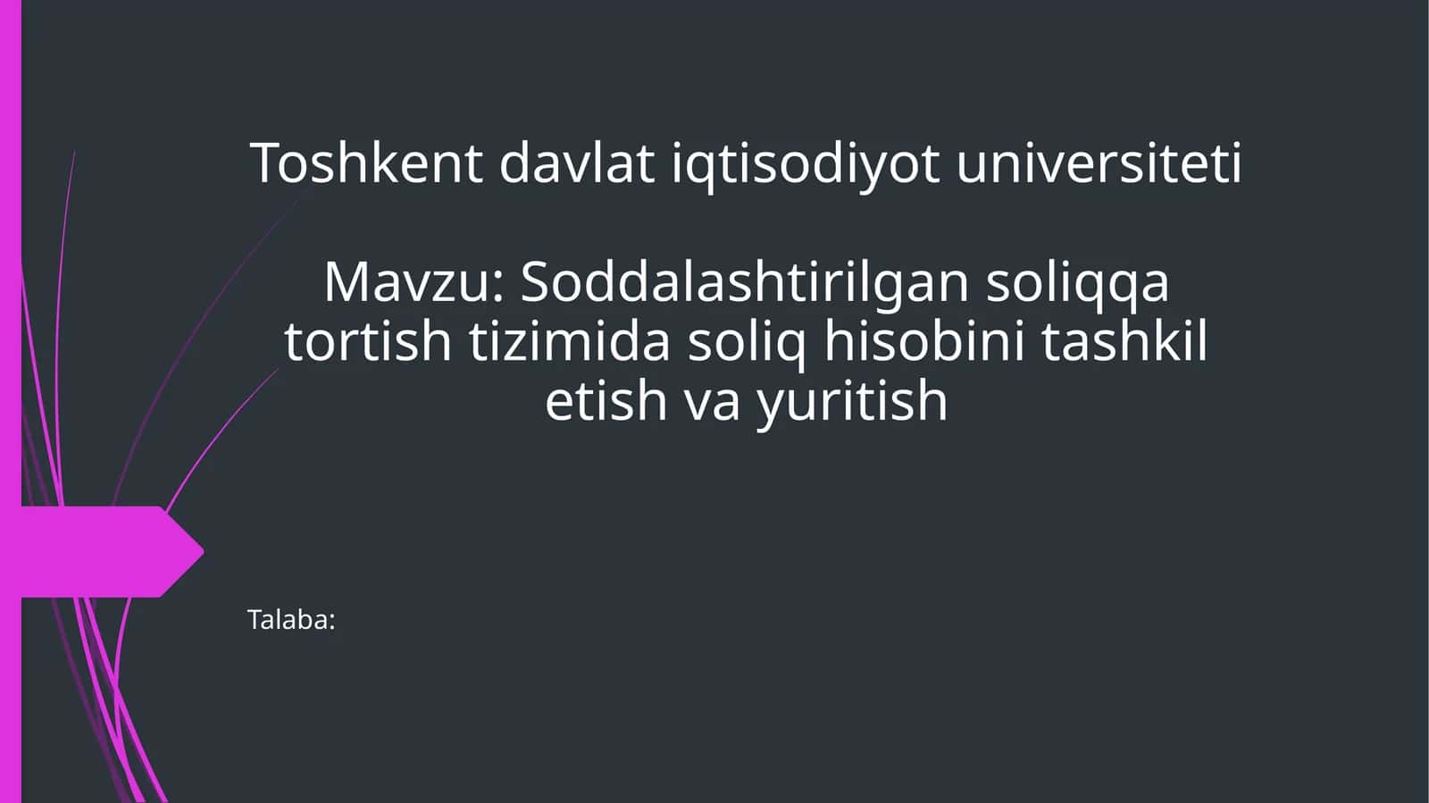 Soddalashtirilgan soliq tizimi