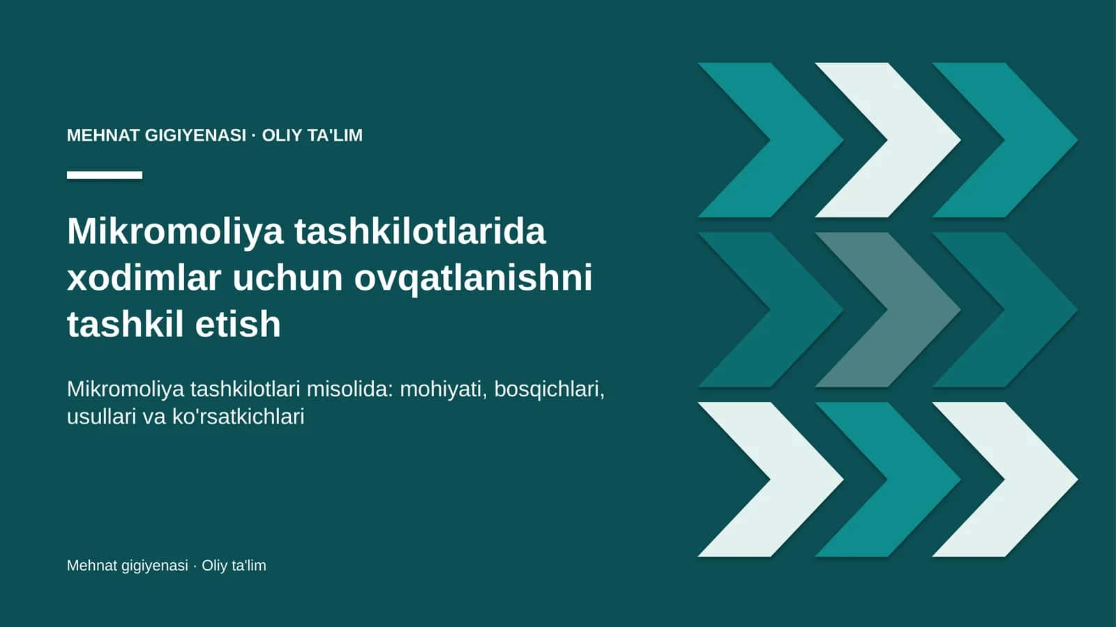 mikromoliya tashkilotlarida xodimlar uchun ovqatlanishni tashkil etish 3971