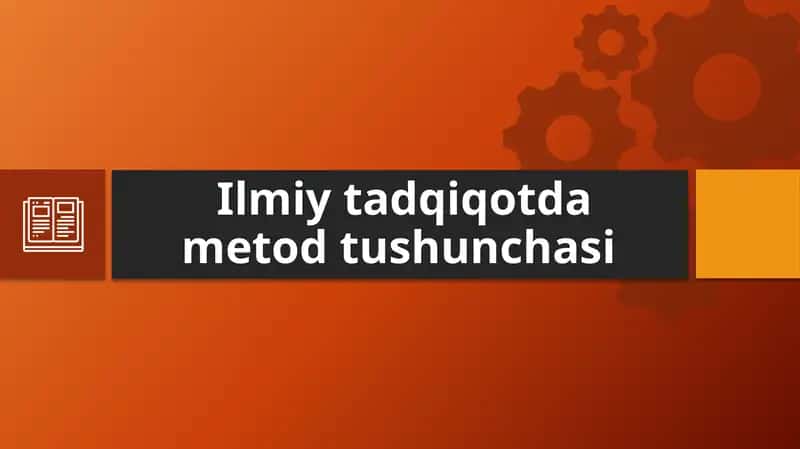 Ilmiytadqiqotda metod tushunchasi