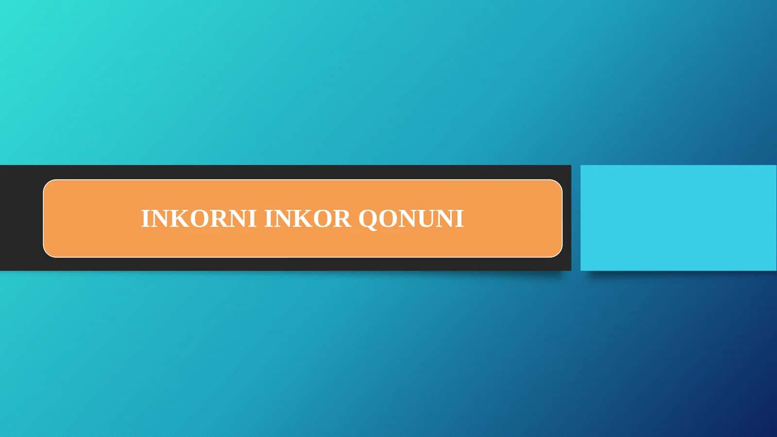 INKORNI INKOR QONUNI