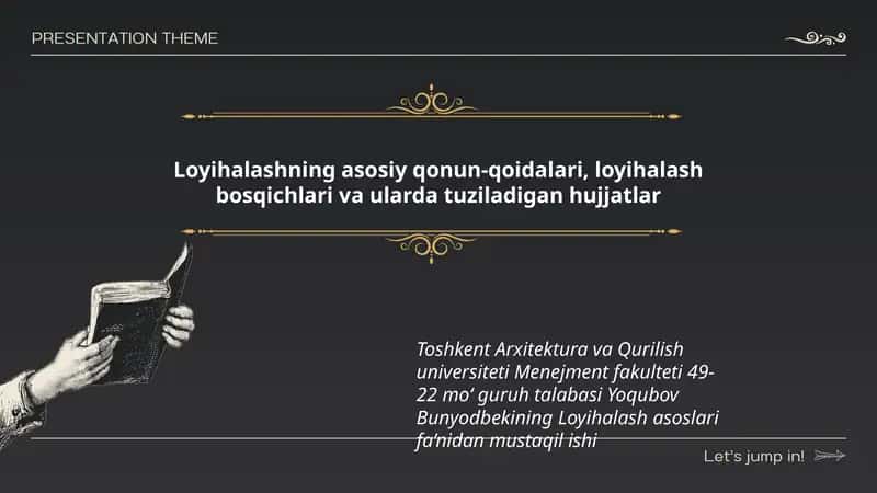 Loyihalash asoslari