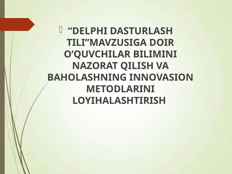 Delphi dasturlash tili tarixi