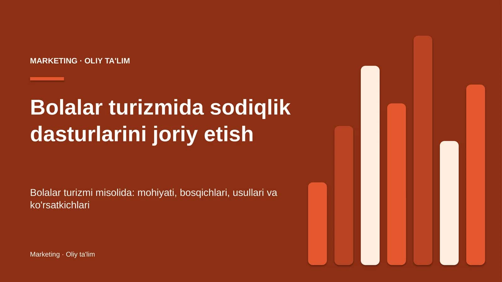 bolalar turizmida sodiqlik dasturlarini joriy etish 8802