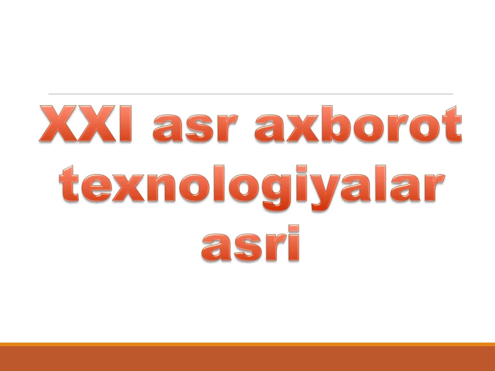 Xakimjonova Nilufarning informatika fanidan tayyorlashgan