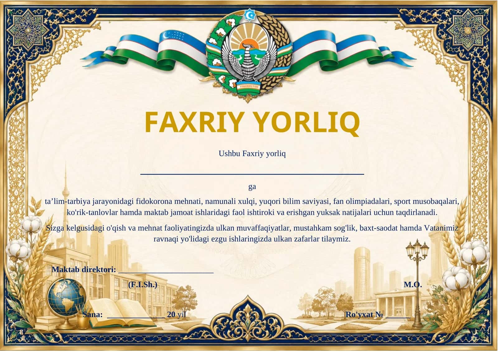 FAXRIY YORLIQ