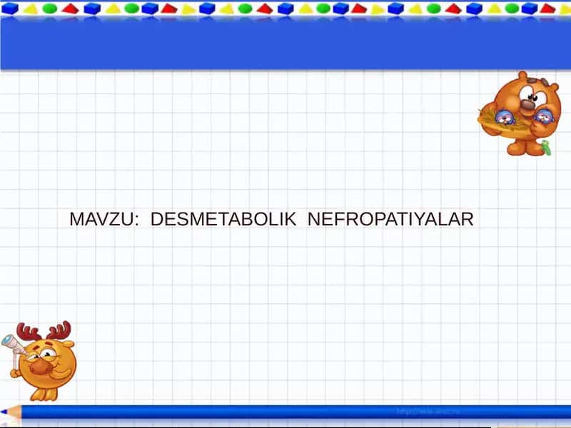 Dismetabolik nefropatiyalar