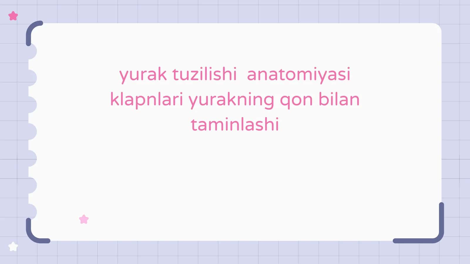 Yurak tuzilishi anatomiyasi klablari