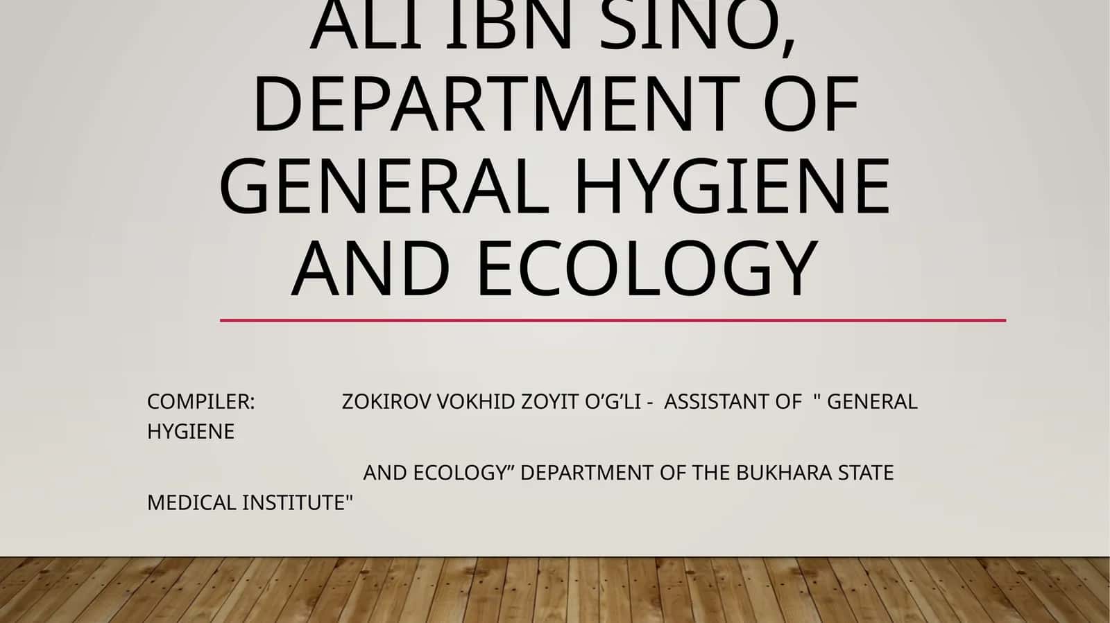 Hygienic assessment of the microclimate of hospital rooms
