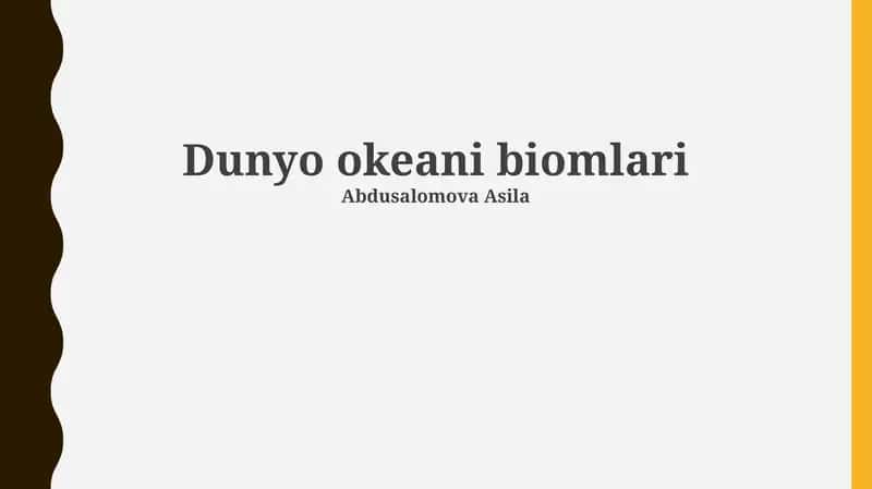 Dunyo okeani biomlari