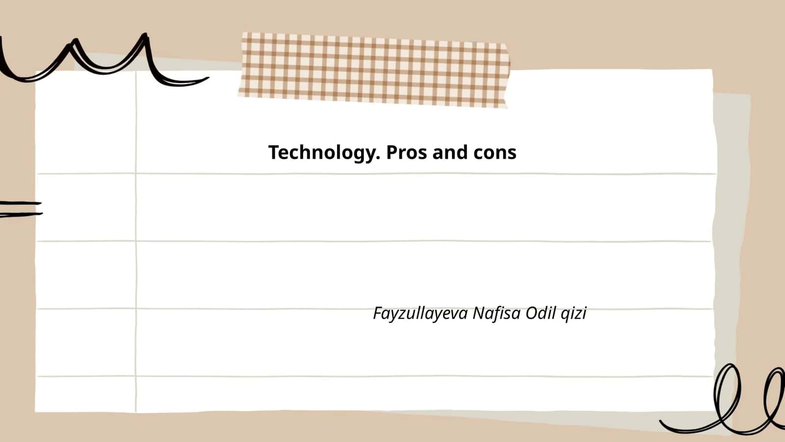 Technology. Pros and cons