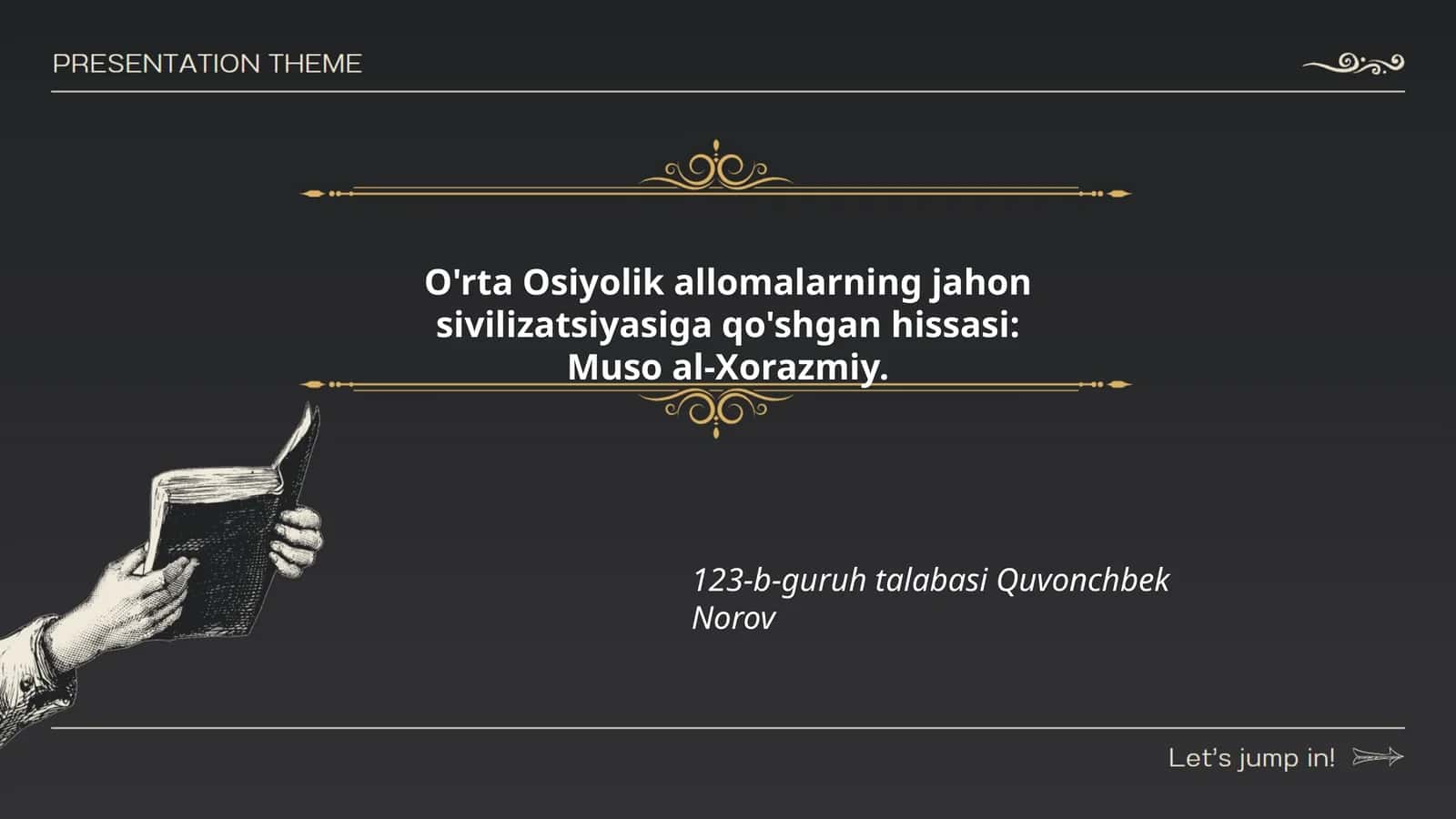 Muso al-Xorazmiyning matematikaga qo'shgan hissasi