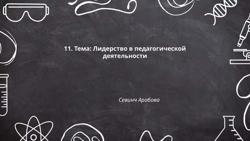 Лидерство в педагогической деятельности