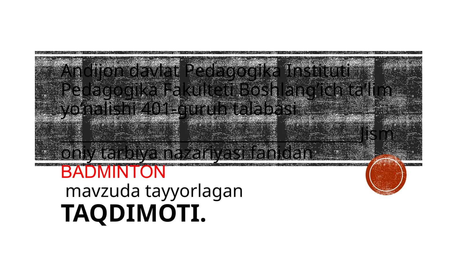 Badminton: Tezlik va Mahorat Sporti