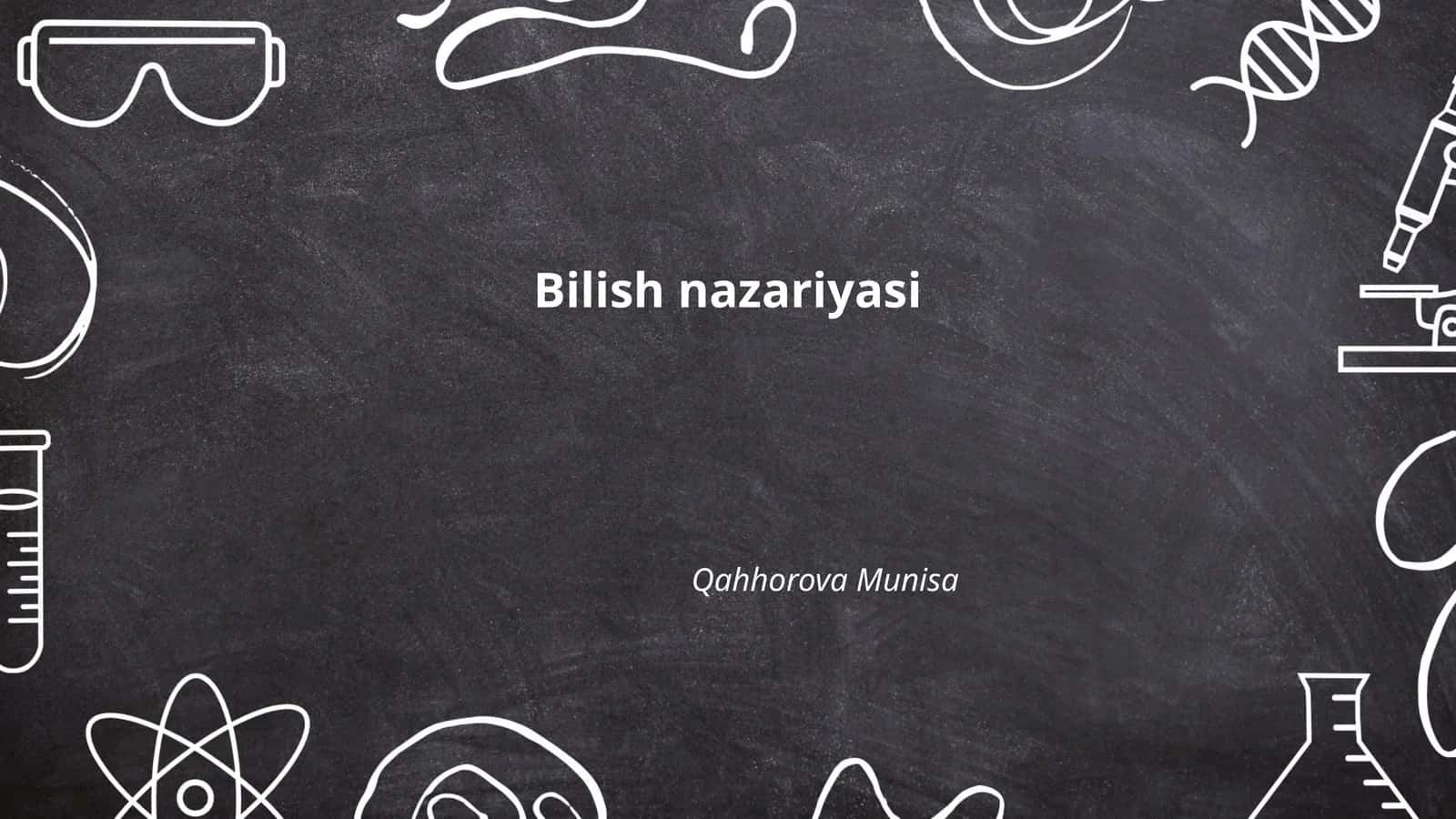 Bilish nazariyasi